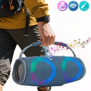 Altavoz portátil recargable Bluetooth inalámbrico HIFI AUX/USB/TF tarjeta Super Bass - Imagen 1 de 14