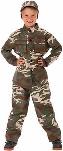 I LOVE FANCY DRESS Armee-Kostüm Für Jungen – Inkl. Aufblasbarer Waffe, Größe Klein (4-6 Jahre)