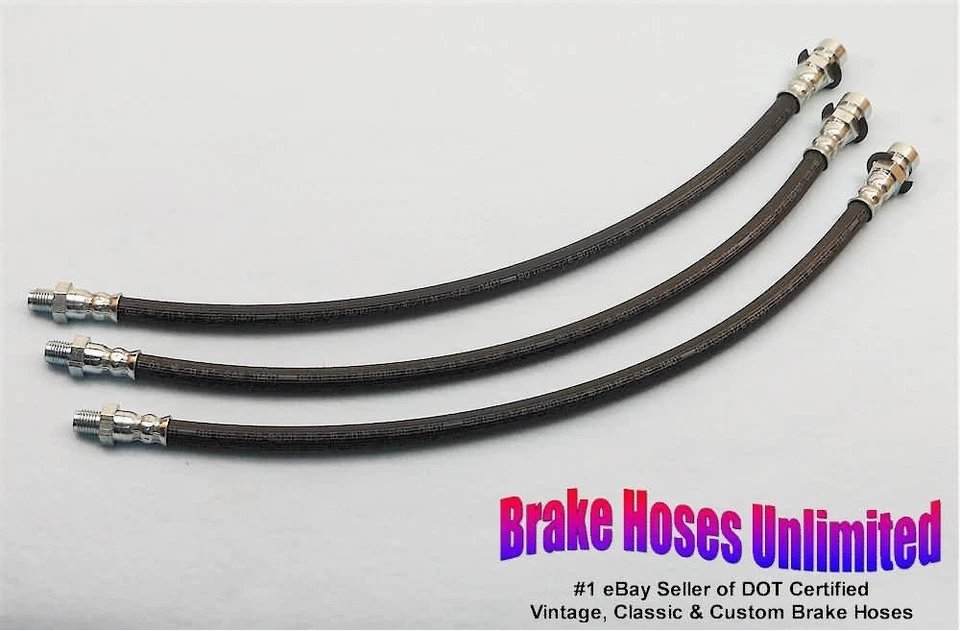 BRAKE HOSE SET Willys 2x475, 4x475 Utility Wagons 1957 1958 1959 1960 1961 - Image 1 of 1