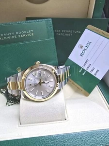 Rolex Datejust 126303 18K/S S 41MM Auto Luxury Watch W/ Silver Dial. B/P - Picture 1 of 9