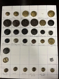 Lot 32 Antique US Military NAVY Uniform Buttons Late 19th- early 20th C. - Picture 1 of 10