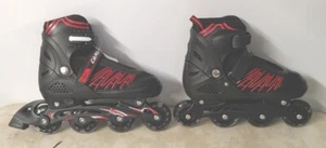 Caroma Adjustable Inline Skates for Girls and Boys with All Illuminating Wheels - Picture 1 of 11