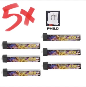 1S HV 3.8V 420MAH 70C /140C PH2.0 Teranty LiPo for RC Drone TinyWhoop Quad 5pc - Picture 1 of 6