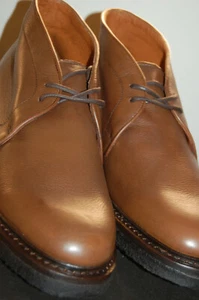 Neu im Karton Frye Herren Country Chukka Stiefel 9 M Cognac Goodyear Welt gefüttert $ 300 Hirschfell - Bild 1 von 12