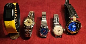 Lot of 5 Watches Nike Watch-it Jalga Timex 3D Arts - Picture 1 of 7