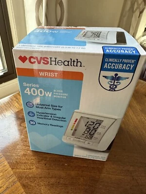 CVS Health Wrist Series 400w Bood Pressure Monitor #BP3MY1-2ECVS New Open Box - Image 1 of 4