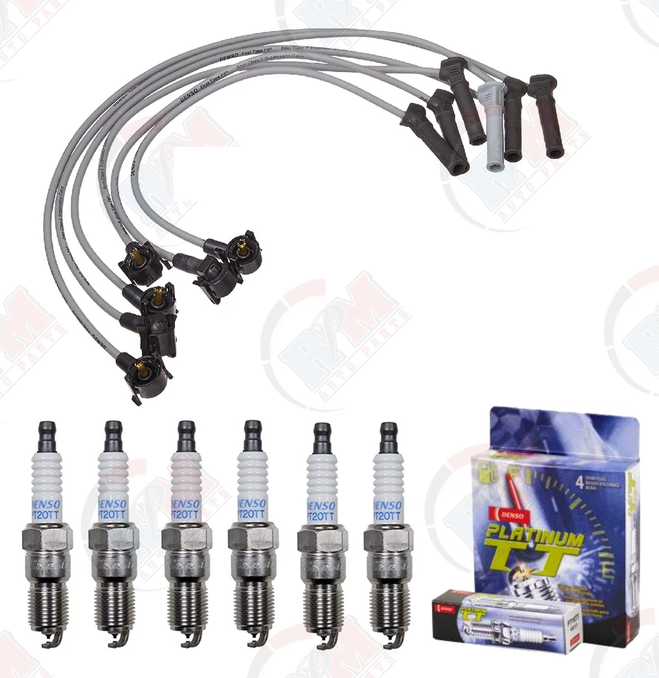 Juego de cables de encendido DENSO y bujías PLATINUM 2005-2006 para Ford Mustang 4,0 L Foto 1 de 1