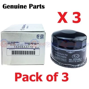 GENUINE Subaru Impreza WRX STi 2013 - On Levorg Engine Oil Filter Pack of 3 - Picture 1 of 2