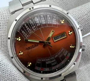 Calendario orientale giappone 42,4 mm autometico 21 gioielli ref 46946724-B37 funzionante - Foto 1 di 20