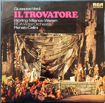 Verdi - Il Trovatore, CELLINI, BJÖRLING, MILANOV, WARREN, 2 LP, RCA, MONO - Bild 1 von 4