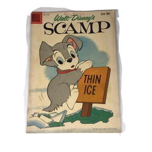 VINTAGE DELL COMIC 1960 WALT DISNEY'S SCAMP Dec - Feb No. 16 - Picture 1 of 5