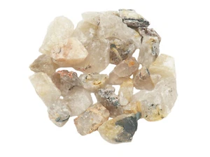 2 lb Quartz Rutilated Quartz Rutile Rough Tumbling Rock from Brazil - Picture 1 of 2