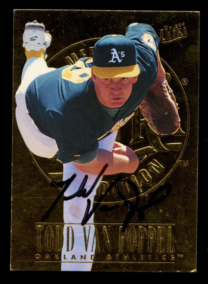 Tarjeta de béisbol Fleer Ultra 1996 autografiada firmada por Todd Van Poppel #119 Foto 1 de 1