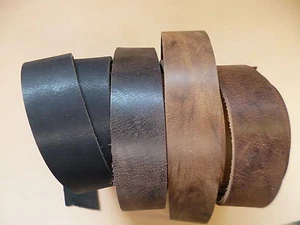 Lederriemen Gürtel Büffelriemen Dickleder 8 versch. Farben Breite 2 - 8 cm x 130 - Bild 1 von 13