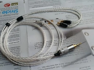 1x occ silver TRRS 2.5mm Upgrade balance Cable Audio Technica A2DC  - Imagen 1 de 6