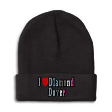 Beanies for Men I Love Dlamond Dover Winter Hats for Women Acrylic Skull Cap