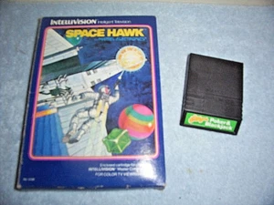 MATTEL INTELLIVISION LAS VEGAS POKER & BLACKJACK AND SPACE HAWK VIDEO GAMES - Picture 1 of 4