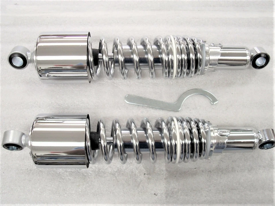 Amortiguadores cromados de doble resorte Triumph Bonneville T100 13,25"  Foto 1 de 1