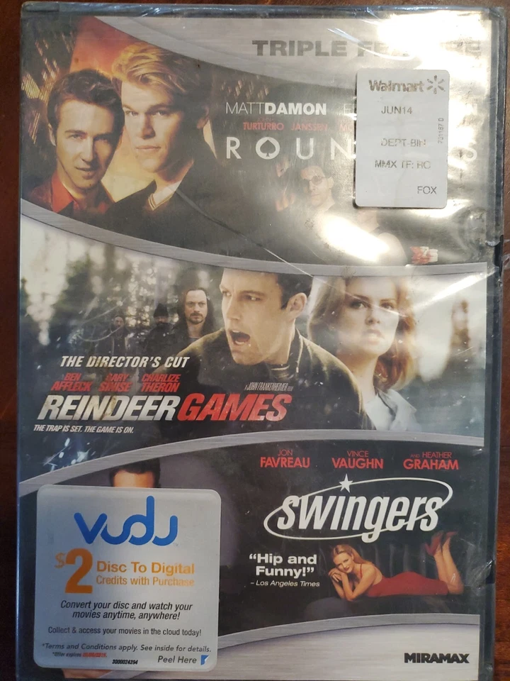 Rounders, Reindeer Games The Director's Cut, Swingers DVD 2014 Triple Feature - Image 1 of 1