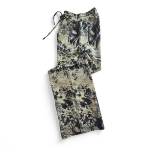 Vintage-Inspired Face Fashion Womens Elastic Waist Drawstring Pants With Blue & - Picture 1 of 11