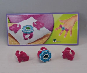 FS094 ANELLI FUCSIA + BPZ (CON LOGO YOUMITIK) KINDER SORPRESA ITALIA 2015/2016 - Picture 1 of 2