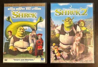 Shrek & Shrek 2 (DVDS) Both Included. Ships with tracking. - Image 1 of 4