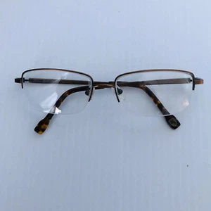 HICKEY FREEMAN Springfield Eyeglasses Frames 54-17-140 Burnished Copper Half Rim - Picture 1 of 4