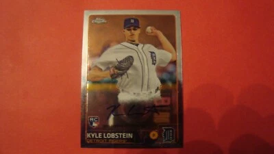 2015 Topps Chrome Kyle Lobstein Autograph Hockey Detroit Tigers - Image 1 of 4