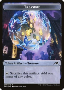 MTG - Treasure Token *Foil* | NEO Kamigawa: Neon Dynasty 17/19 | NM - Picture 1 of 1