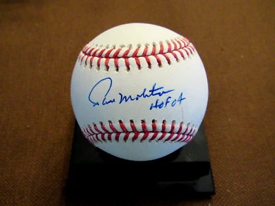 PAUL MOLITOR HOF 04 BREWERS TWINS BLUE JAYS SIGNED AUTO 2018 FL OML BASEBALL JSA - Image 1 of 3