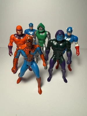 Lote de 6 bonecos de ação 1984 Mattel Marvel Secret Wars Doom Magneto Kang - Imagem 1 de 4