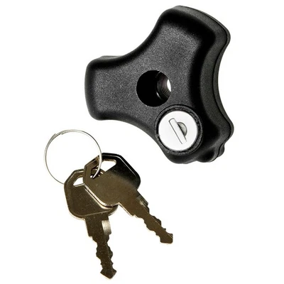 Hi-Lift Versatile Black Key Locking Knob for Adjustable Jack Mounting Racks Foto 1 de 4