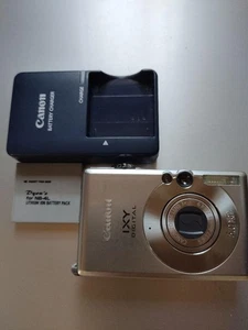 Canon IXY DIGITAL 60 5MP Compact Camera Silver Charger Battery Tested - Picture 1 of 3