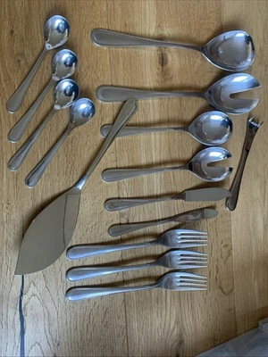 WMF Koblenz Cromargan Posate 2 X Posate Da Insalata 3 Forchette Più 8 Pezzi - Immagine 1 di 4