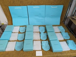LOT Tiffany storage RING jewelry case Earring pouch GIFT box set 480110825 YZ - Picture 1 of 15