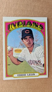 1972 Topps EDDIE LEON Card #721 CLEVELAND INDIANS - Picture 1 of 2