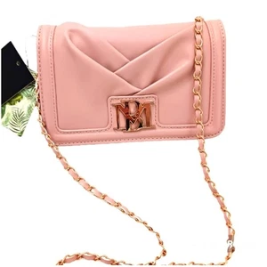 Badgley Mischka PINK MODERN Crossbody Wallet Geldbörse mit Bügel vorne elegant Glam - Bild 1 von 14
