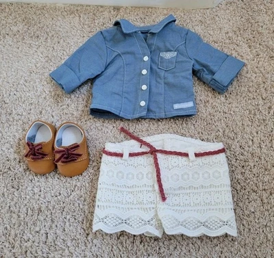 American Girl Doll Tenney Tenney’s Picnic Outfit Complete GOTY 2017 EX - Image 1 of 4