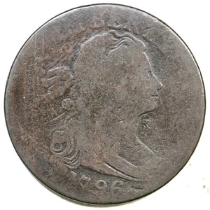 1796 S-106 R-4+ Reverse of 1794 Draped Bust Large Cent Coin 1c - Picture 1 of 2