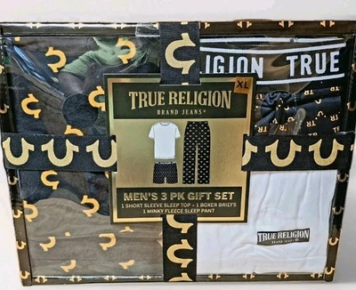 Juego de regalo de 3 paquetes True Religion para hombre.                         XL Foto 1 de 2