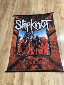Vintage Slipknot Wandrolle Stoff Poster Banner blaue Traube 2000 42” x 30” - Bild 1 von 9