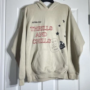 Travis Scott Astroworld Thrills And Chills Europe 2018 Tour Hoodie Large - Picture 1 of 6