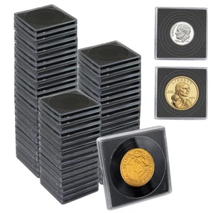 60 Pack Coin Holders for Collectors, Coin Collection Supplies, Silver Dollar New - Picture 1 of 7