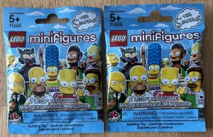 LEGO 71005 The Simpsons minifigures, New Unopened Blind Bag x 2 - Picture 1 of 2