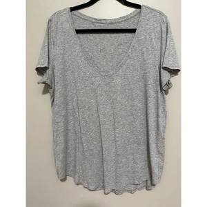 Lululemon Shirt Damen mittelgrau kurzarm leicht V-Ausschnitt  - Bild 1 von 5