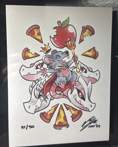 MetaZoo TCG NYC Rat King Exclusivs Issac Sky Lee Art Print Limited /50 Exclusive - Picture 1 of 4