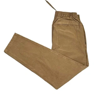 Lululemon ABC Elastic Waist Jogger Pants Brown Men's Size Medium Cotton Blend - Picture 1 of 4