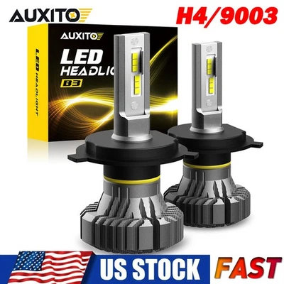 2x 9003 H4 LED Headlight Bulbs Conversion Kit High & Low Beam 6500K Bright White - Image 1 of 4