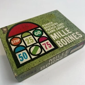 Vintage 1962 Parker Bros Mille Bornes French Card Game Complete - Bild 1 von 12