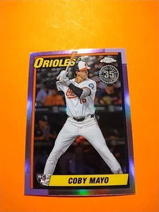 2025 Topps Chrome - Coby Mayo RC #90CB-17 - 1990 35th Anniversary - Orioles - Bild 1 von 6